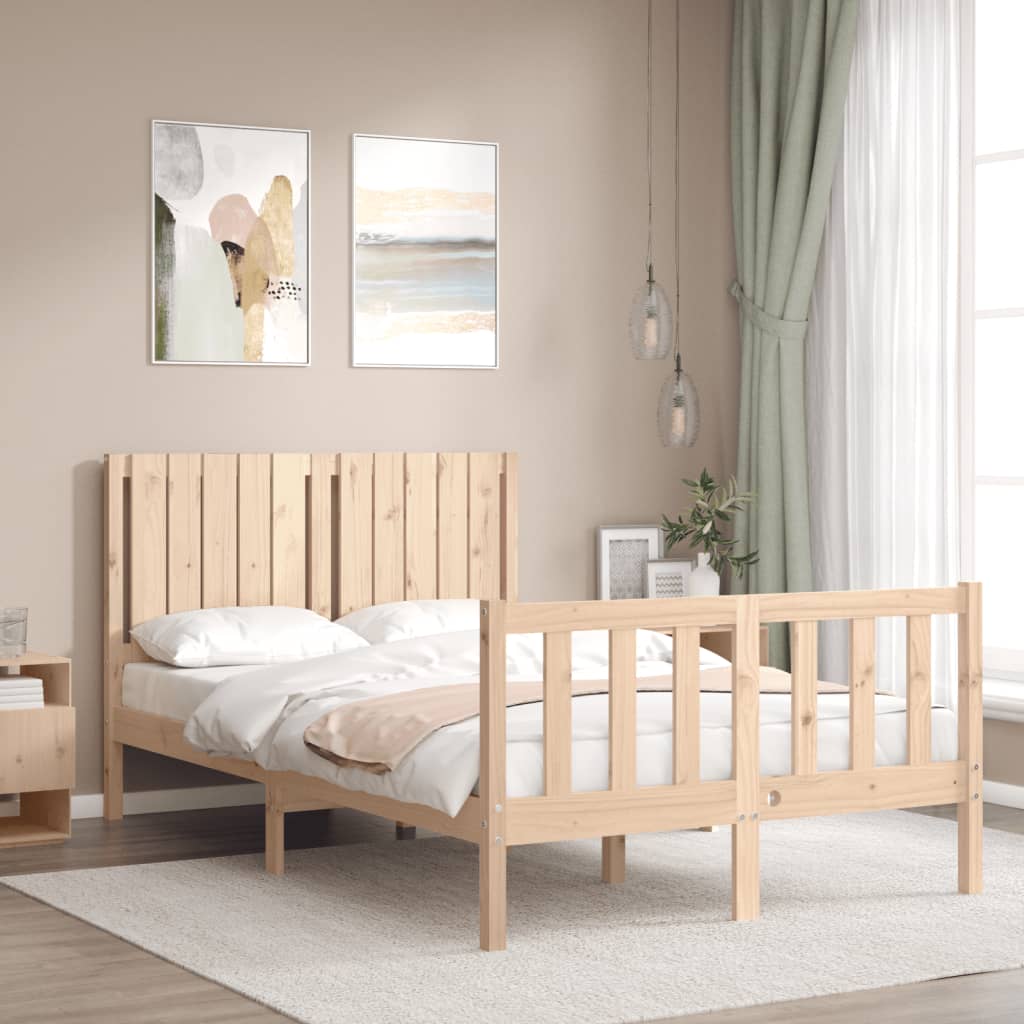 vidaXL Bed Frame without Mattress 120x200 cm Solid Wood Pine