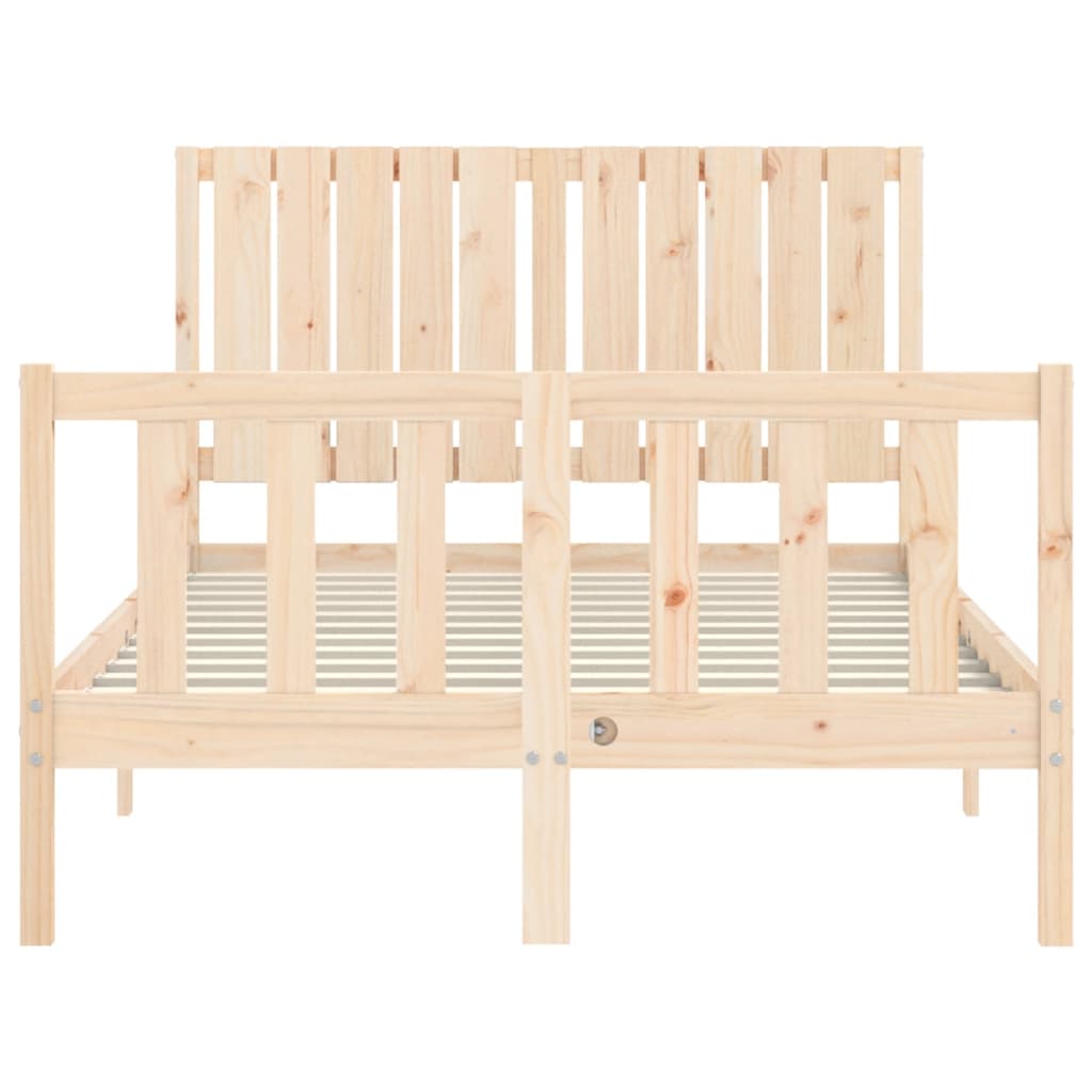 vidaXL Bed Frame without Mattress 120x200 cm Solid Wood Pine