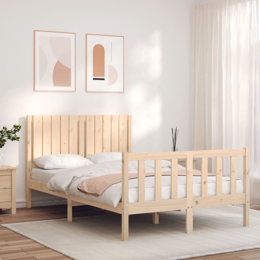 vidaXL Bed Frame without Mattress 120x200 cm Solid Wood Pine