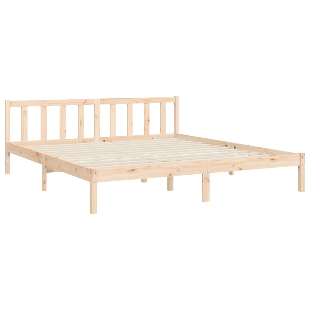 vidaXL Bed Frame without Mattress Super King Size Solid Wood Pine