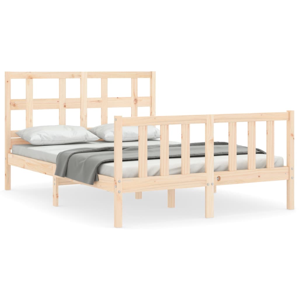 vidaXL Bed Frame without Mattress 120x200 cm Solid Wood Pine