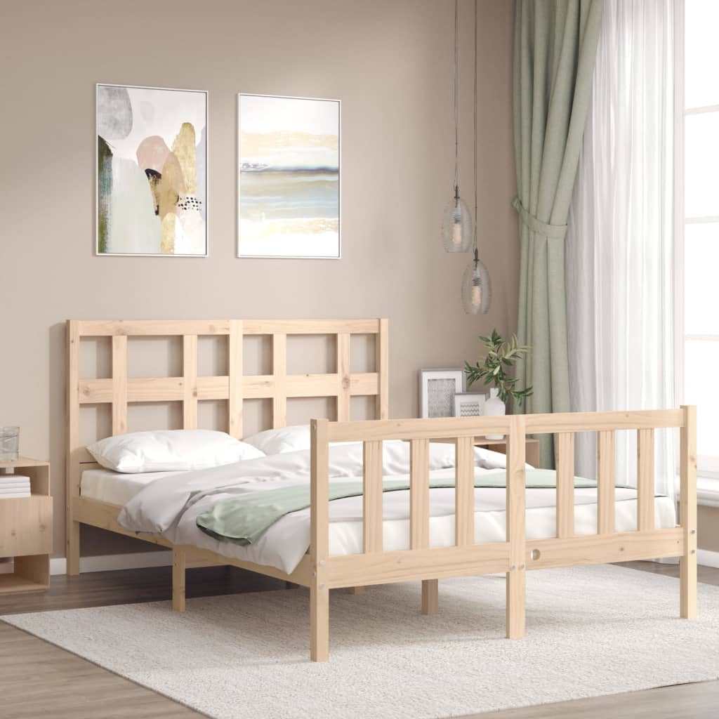 vidaXL Bed Frame without Mattress 120x200 cm Solid Wood Pine