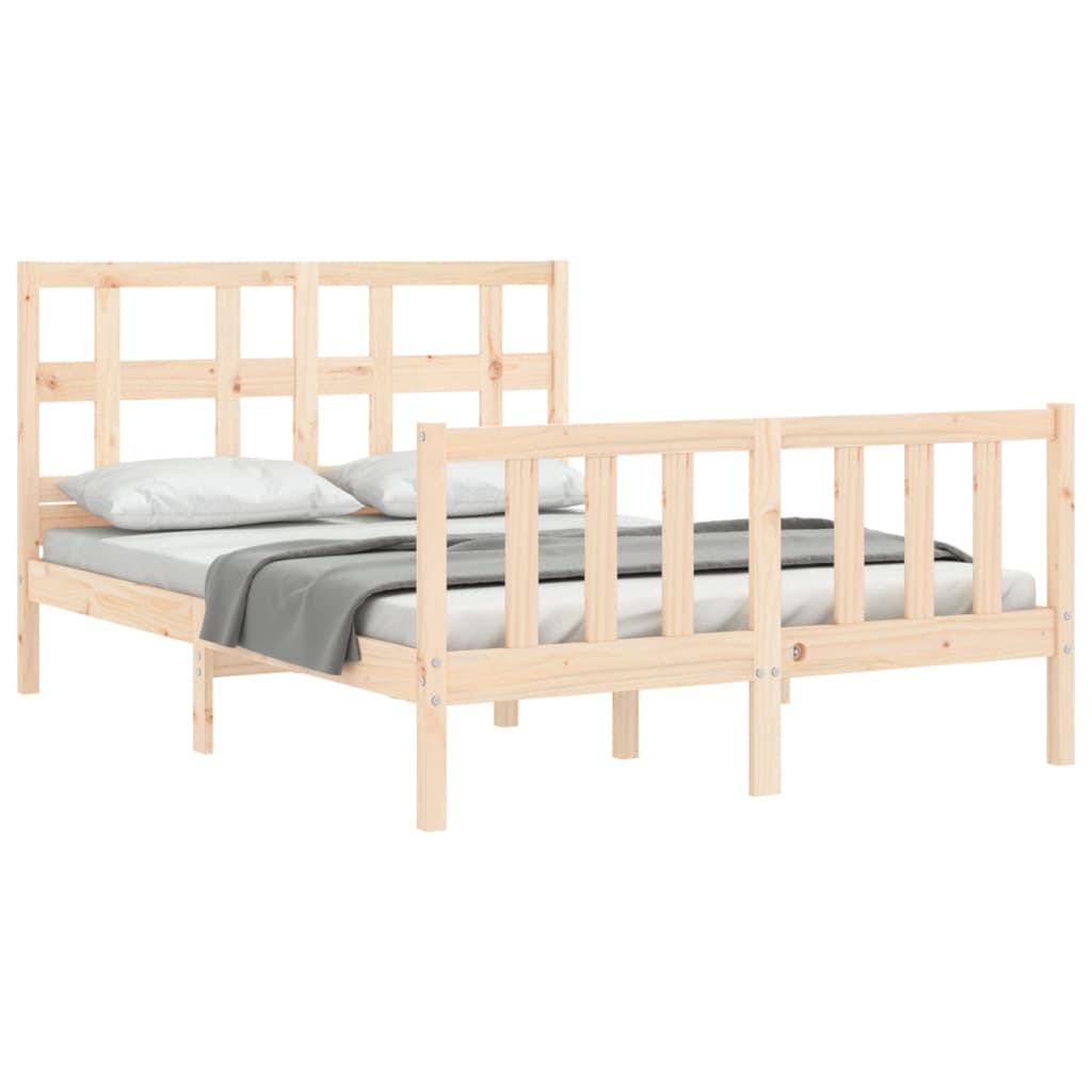 vidaXL Bed Frame without Mattress 120x200 cm Solid Wood Pine