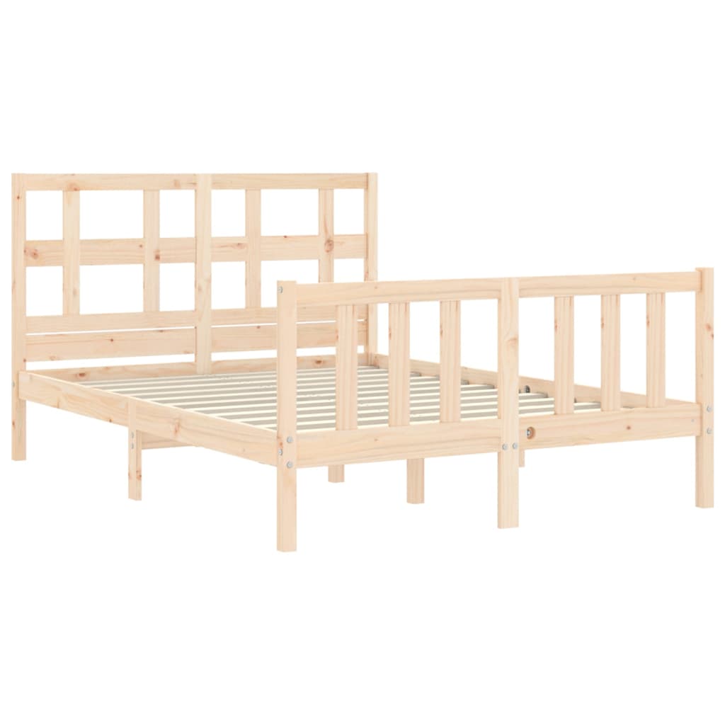 vidaXL Bed Frame without Mattress 120x200 cm Solid Wood Pine