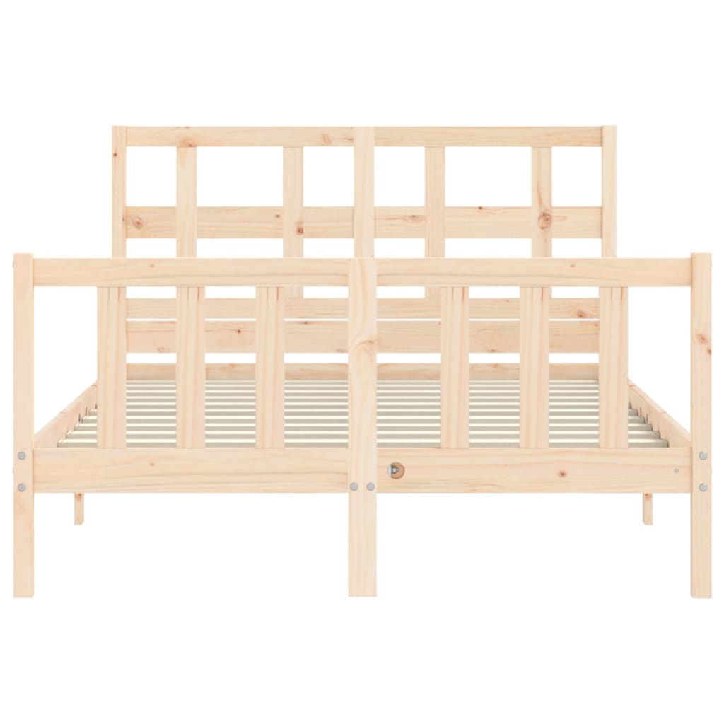 vidaXL Bed Frame without Mattress 120x200 cm Solid Wood Pine