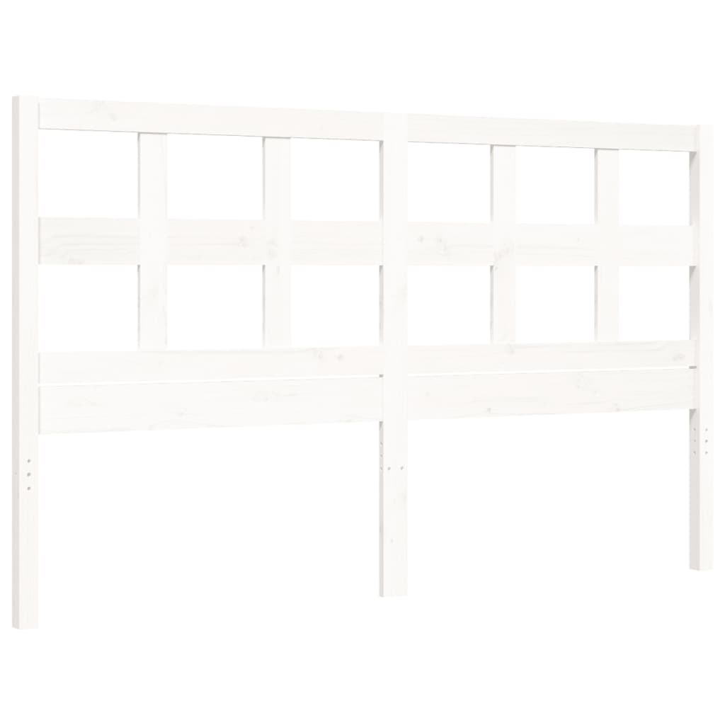 vidaXL Bed Frame without Mattress White 160x200 cm Solid Wood Pine