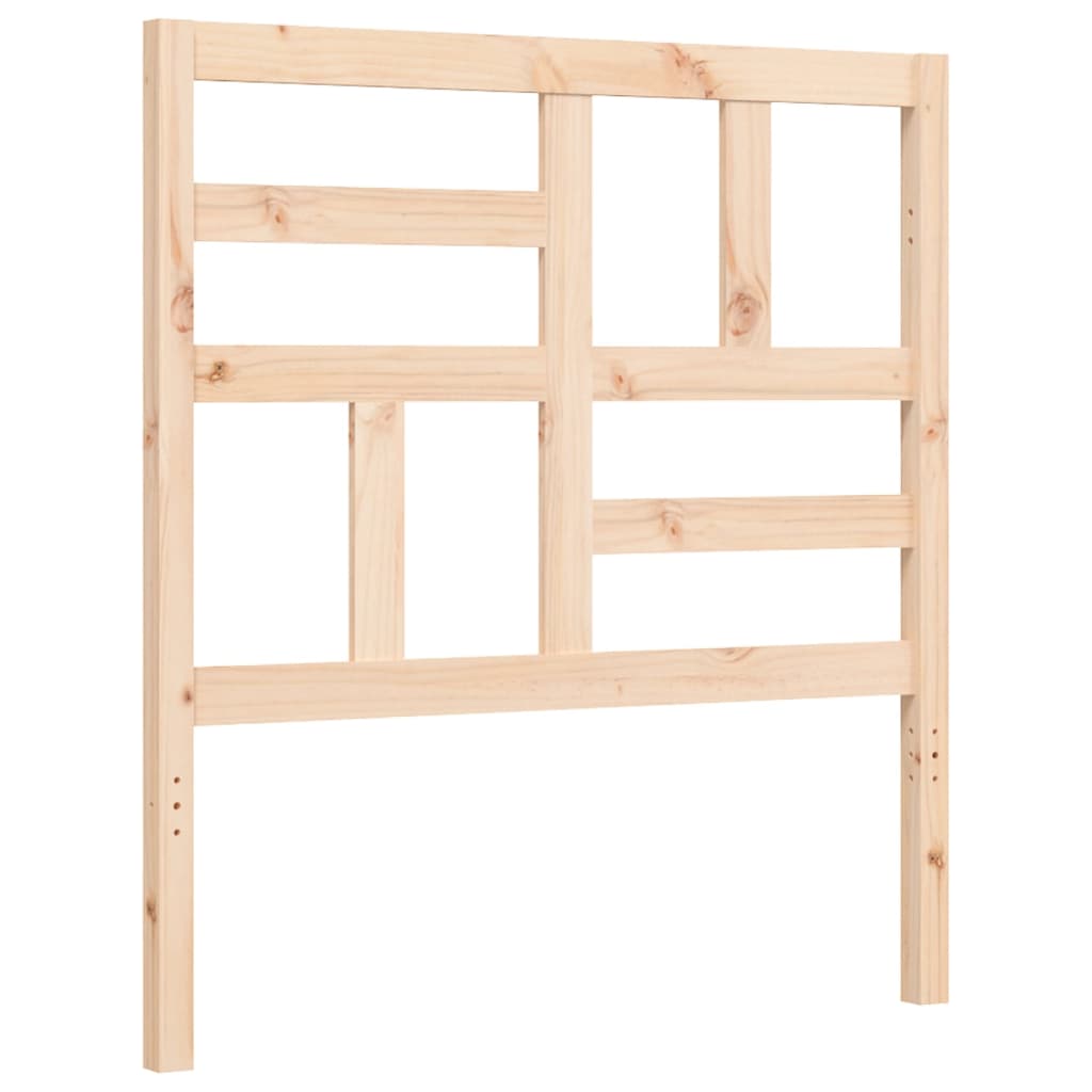 vidaXL Bed Frame without Mattress Single Solid Wood Pine