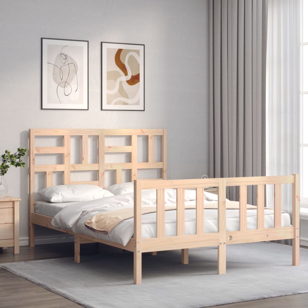 vidaXL Bed Frame without Mattress 120x200 cm Solid Wood Pine