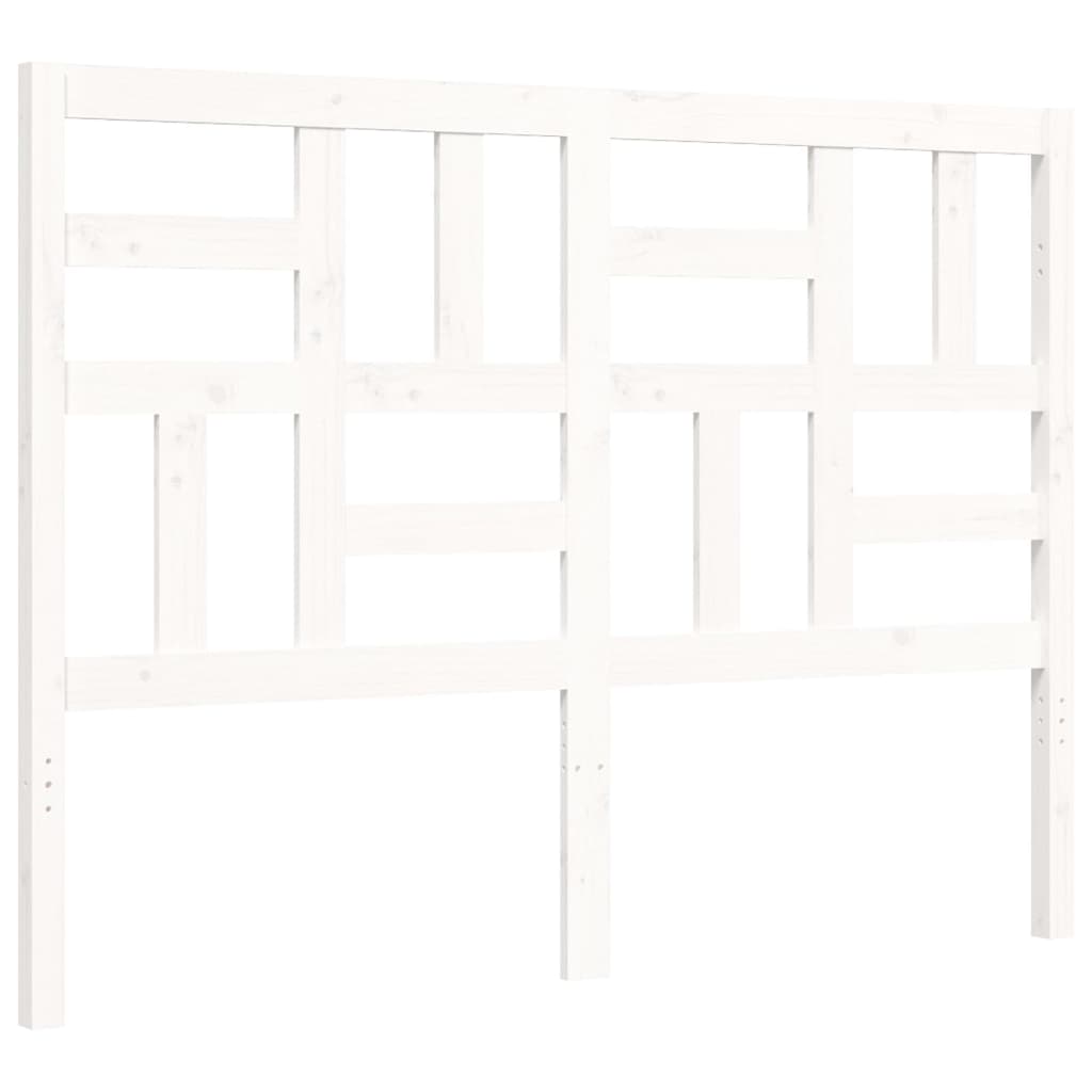 vidaXL Bed Frame without Mattress White 120x200 cm Solid Wood Pine