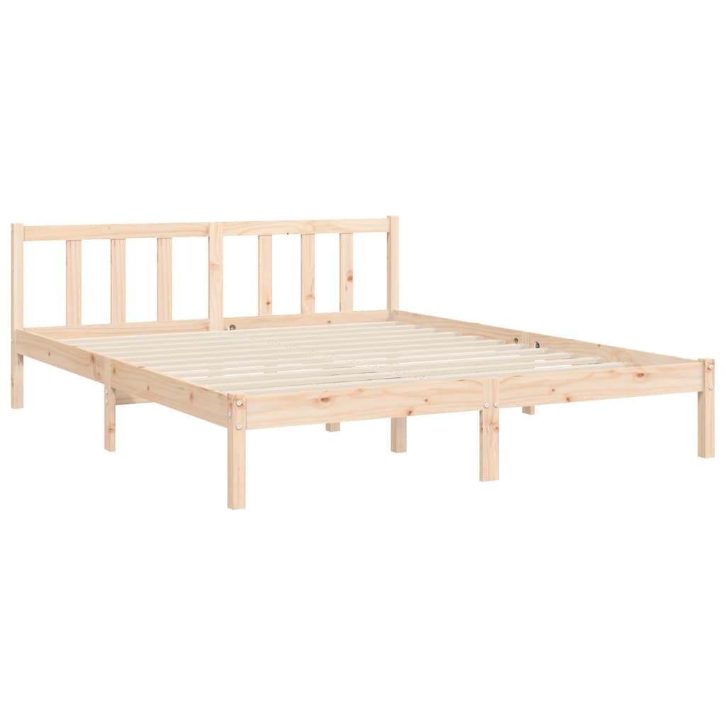 Bed Frame | Natural Pine | Solid Pine Wood, Plywood | Double Size