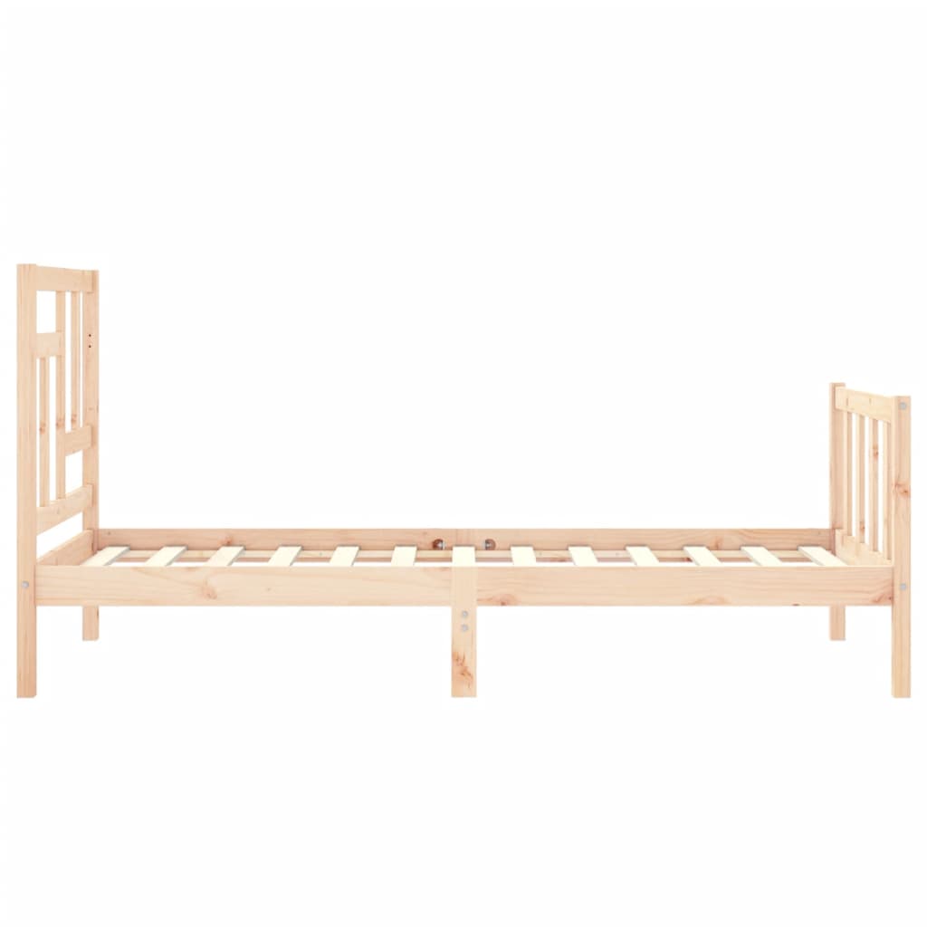 vidaXL Bed Frame without Mattress 90x200 cm Solid Wood Pine