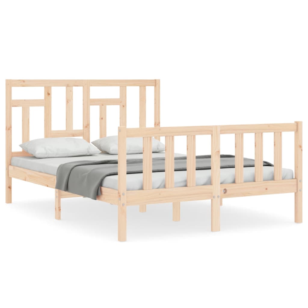 vidaXL Bed Frame without Mattress 120x200 cm Solid Wood Pine