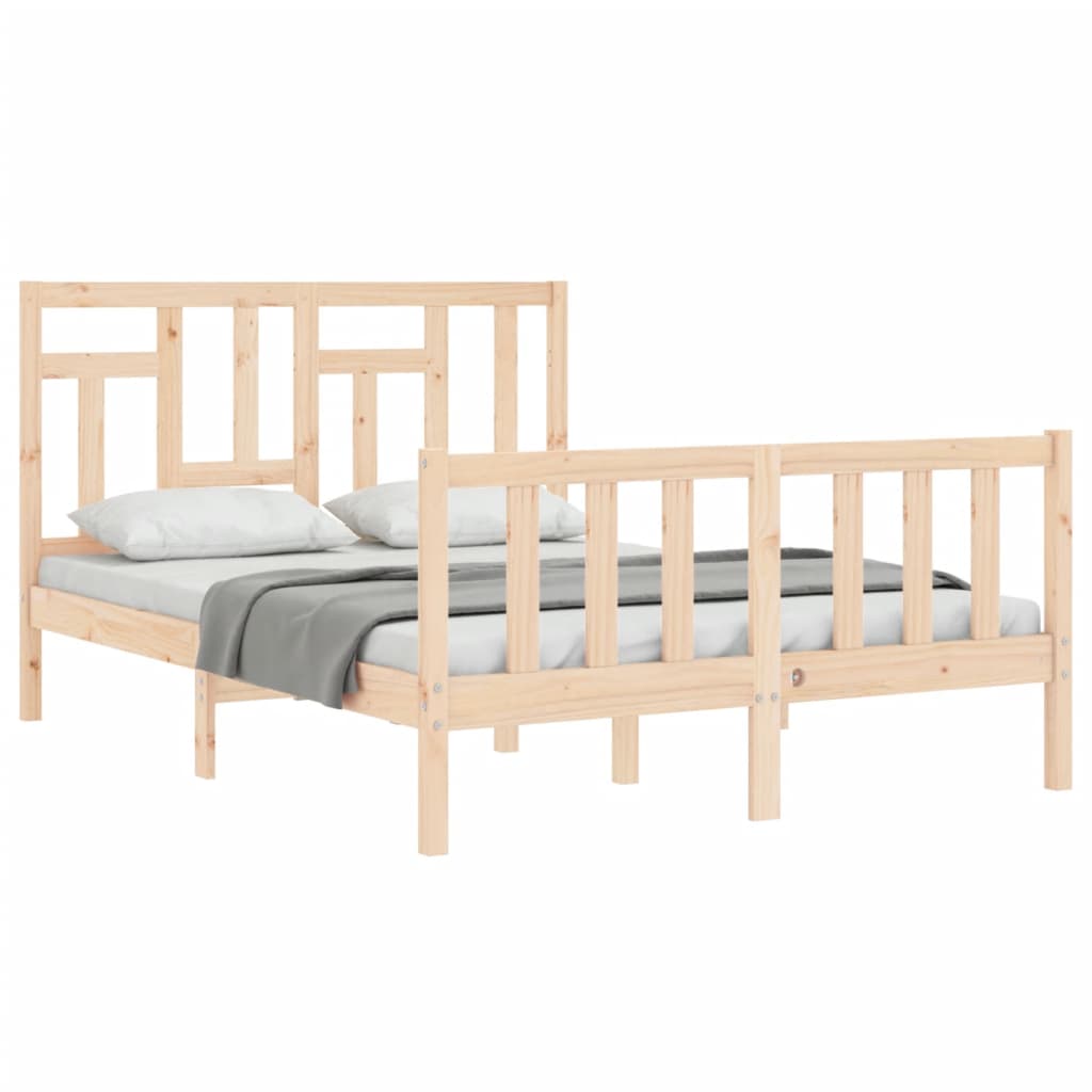 vidaXL Bed Frame without Mattress 120x200 cm Solid Wood Pine