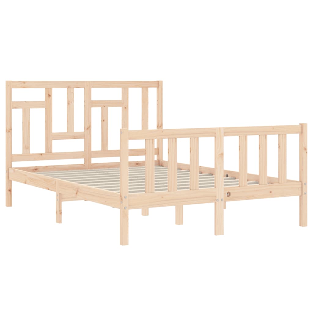 vidaXL Bed Frame without Mattress 120x200 cm Solid Wood Pine