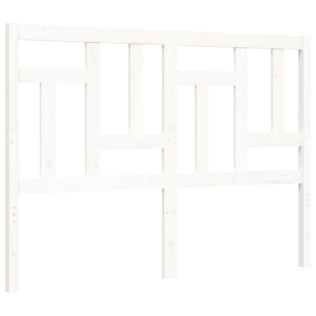 vidaXL Bed Frame without Mattress White 140x200 cm Solid Wood Pine