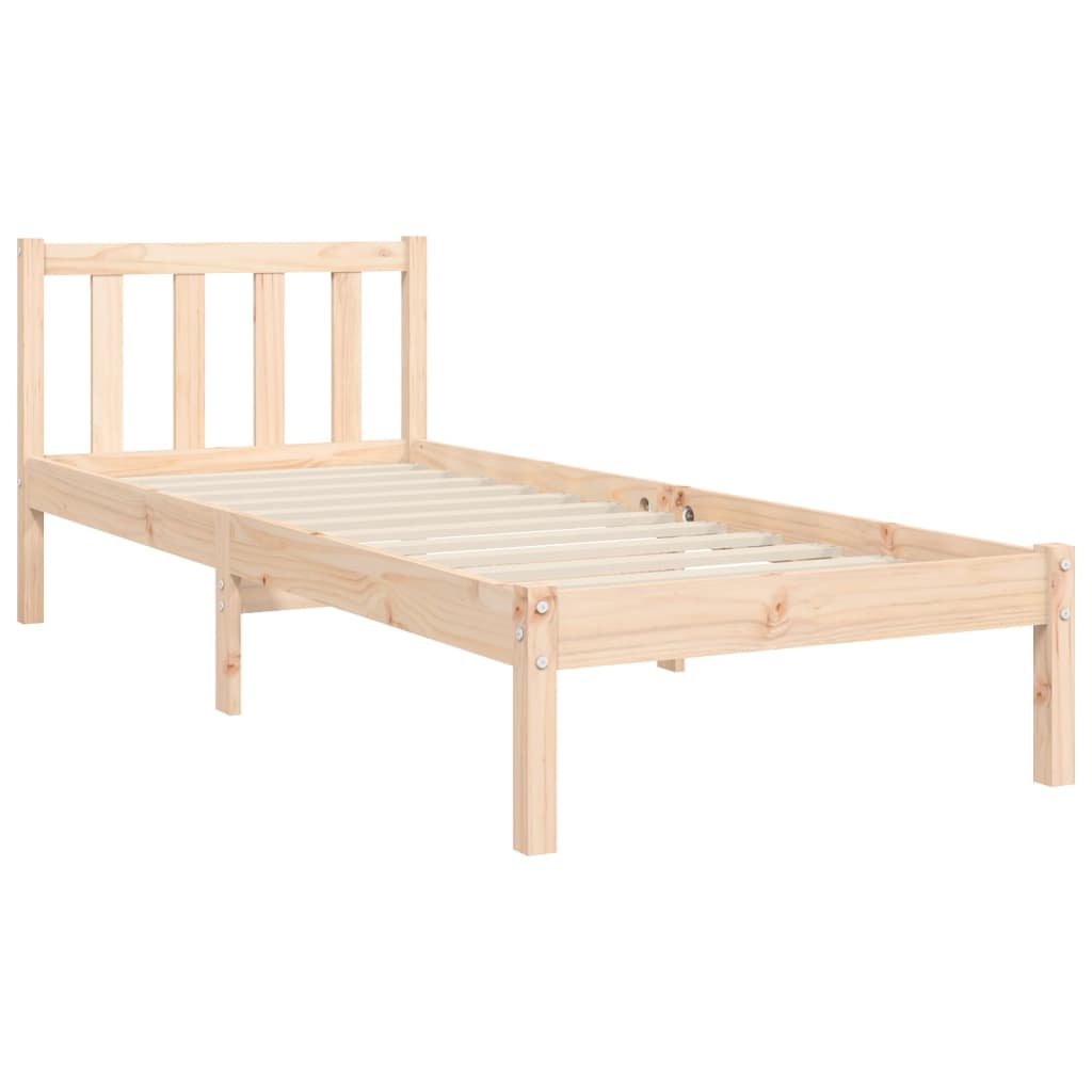 vidaXL Bed Frame without Mattress 90x200 cm Solid Wood Pine