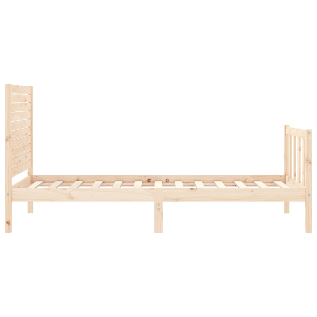 vidaXL Bed Frame without Mattress 100x200 cm Solid Wood Pine