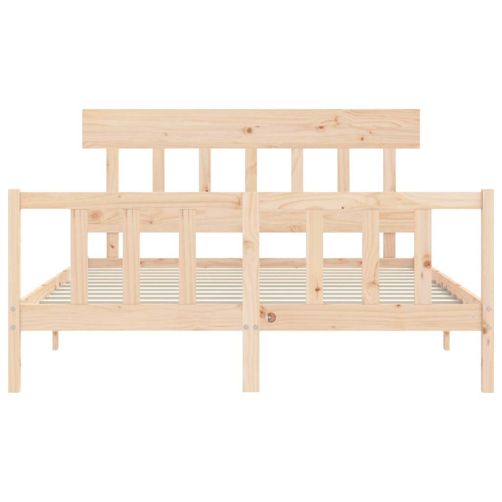 vidaXL Bed Frame without Mattress 160x200 cm Solid Wood Pine