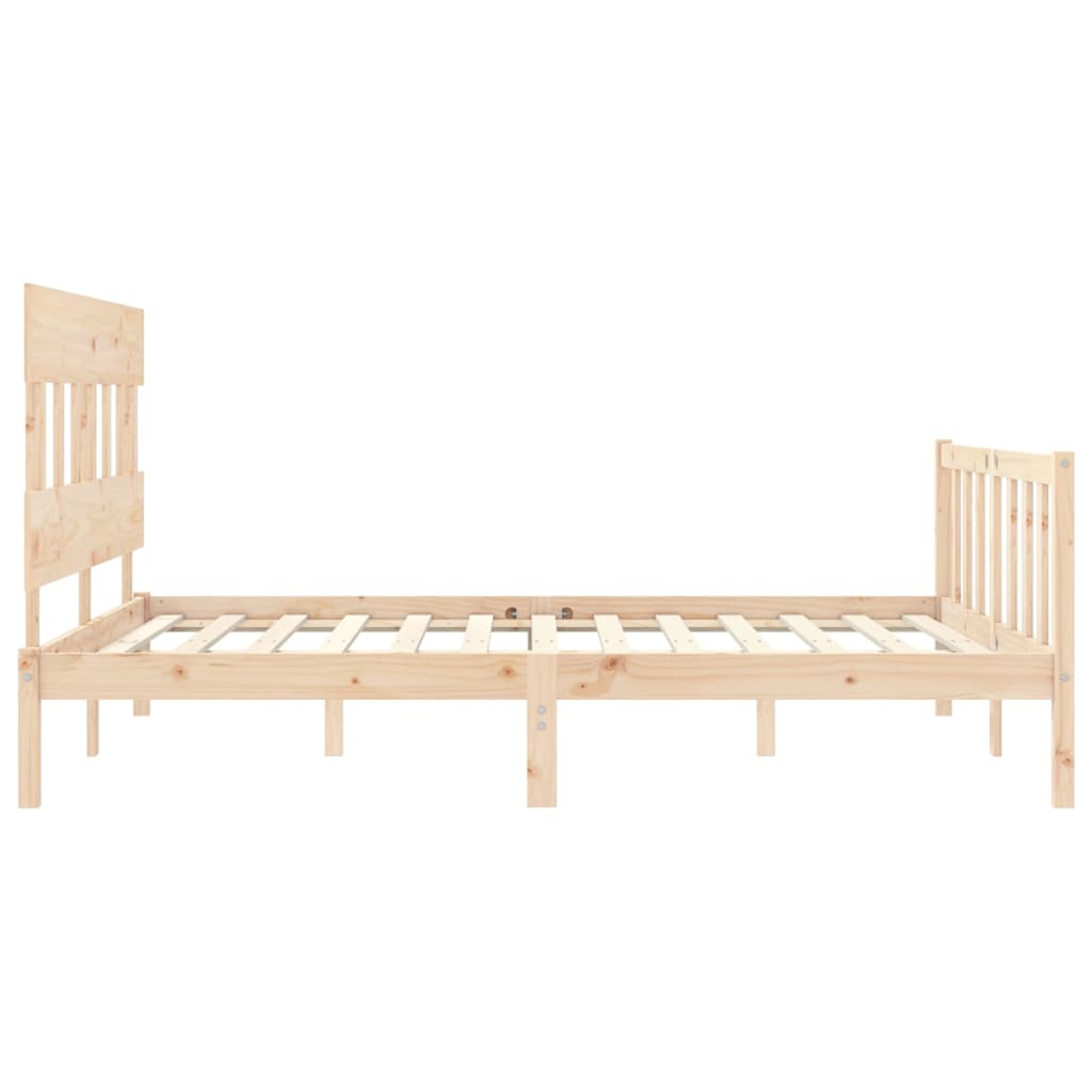 vidaXL Bed Frame without Mattress 160x200 cm Solid Wood Pine