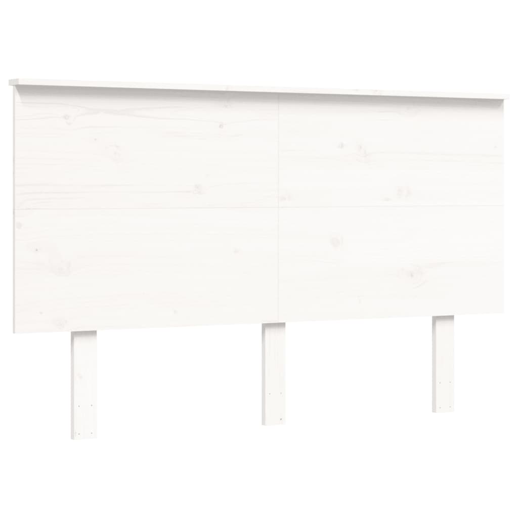 vidaXL Bed Frame without Mattress White 120x200 cm Solid Wood Pine