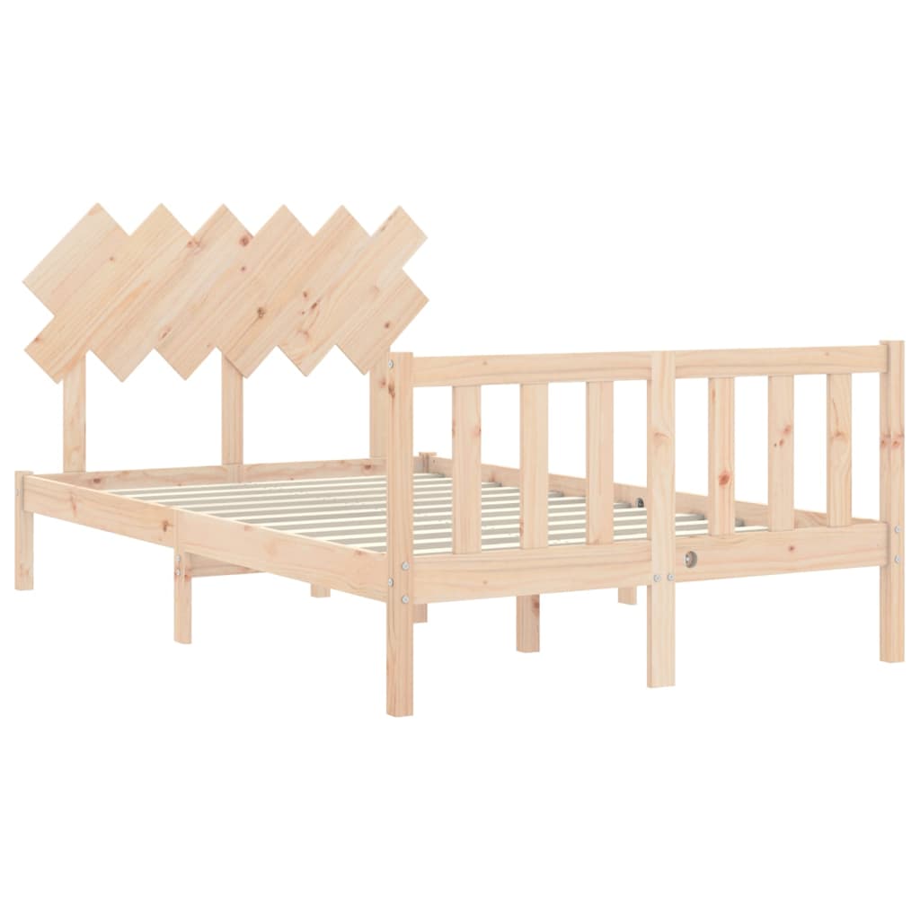 vidaXL Bed Frame without Mattress Double Solid Wood Pine