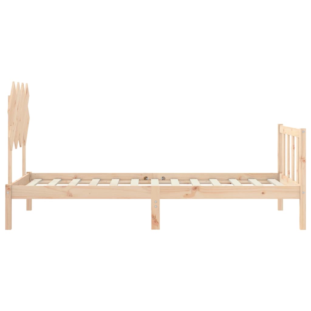 vidaXL Bed Frame without Mattress 90x200 cm Solid Wood Pine