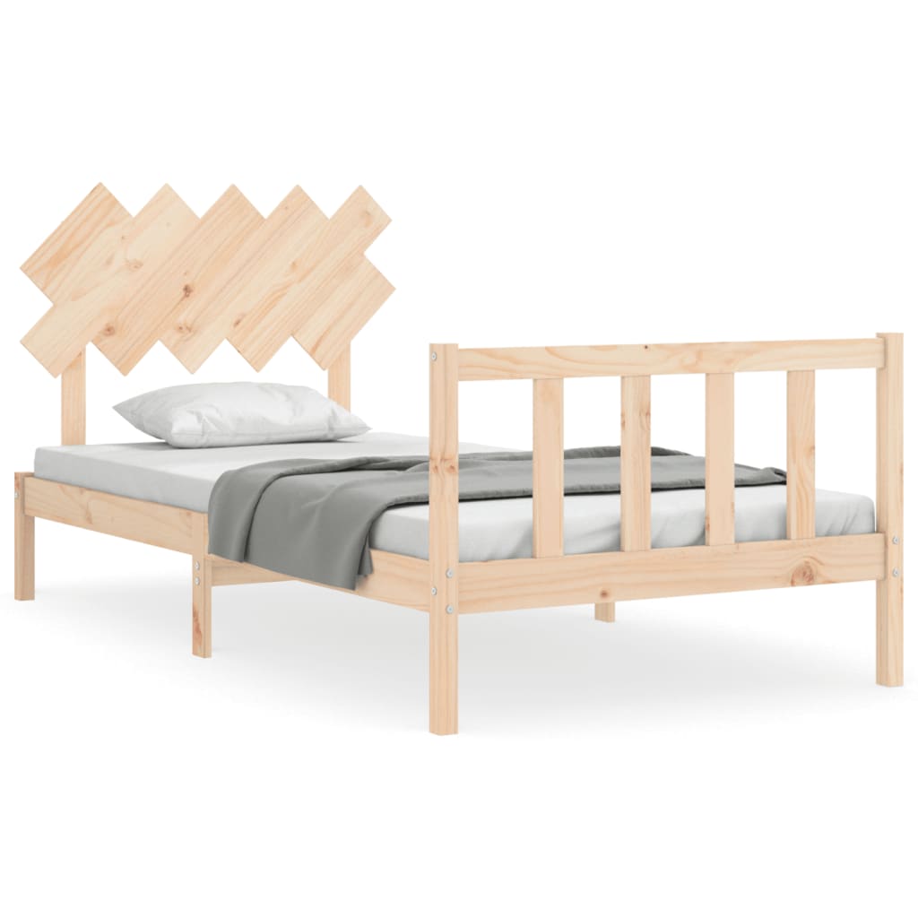 vidaXL Bed Frame without Mattress 100x200 cm Solid Wood Pine