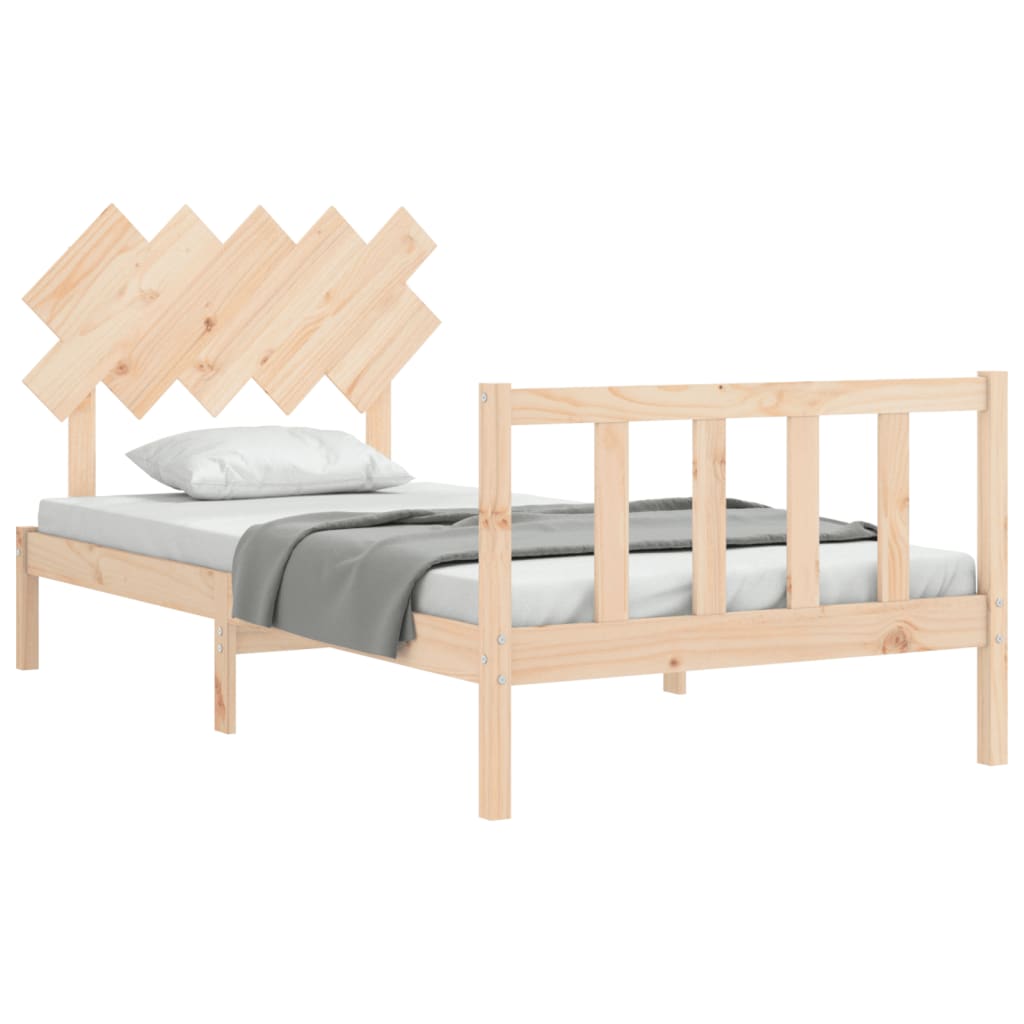 vidaXL Bed Frame without Mattress 100x200 cm Solid Wood Pine