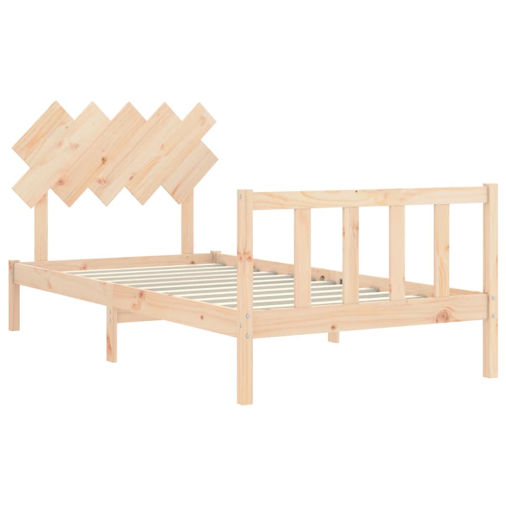 vidaXL Bed Frame without Mattress 100x200 cm Solid Wood Pine