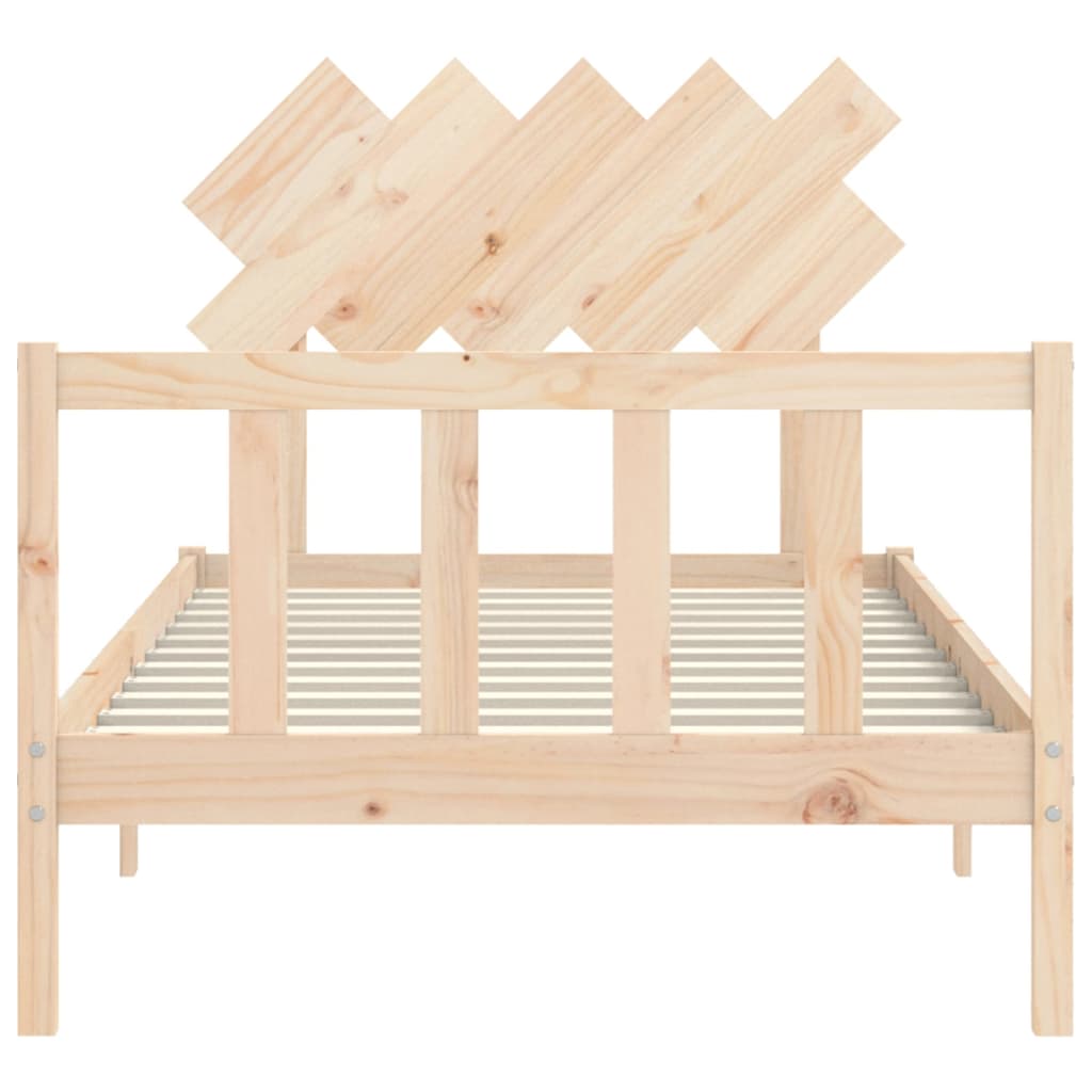 vidaXL Bed Frame without Mattress 100x200 cm Solid Wood Pine