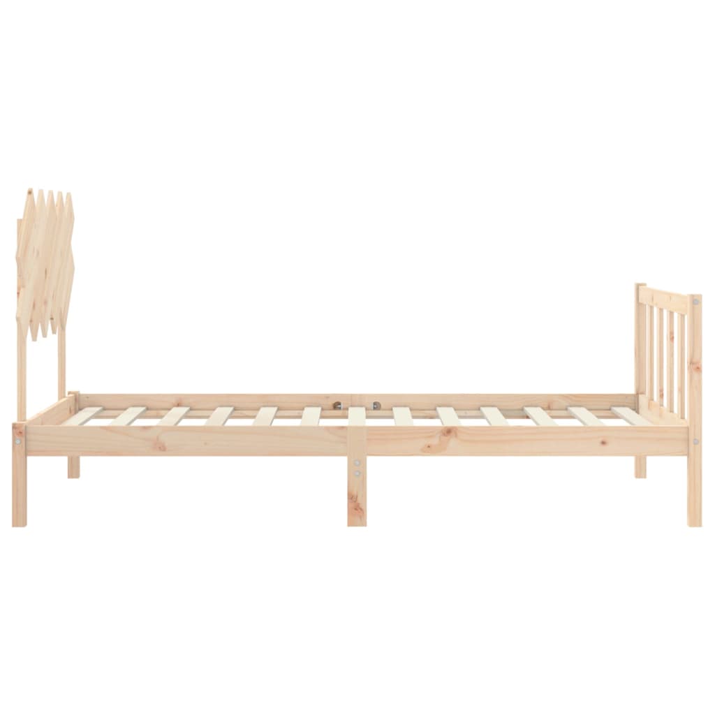 vidaXL Bed Frame without Mattress 100x200 cm Solid Wood Pine