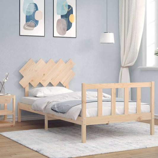 vidaXL Bed Frame without Mattress 100x200 cm Solid Wood Pine