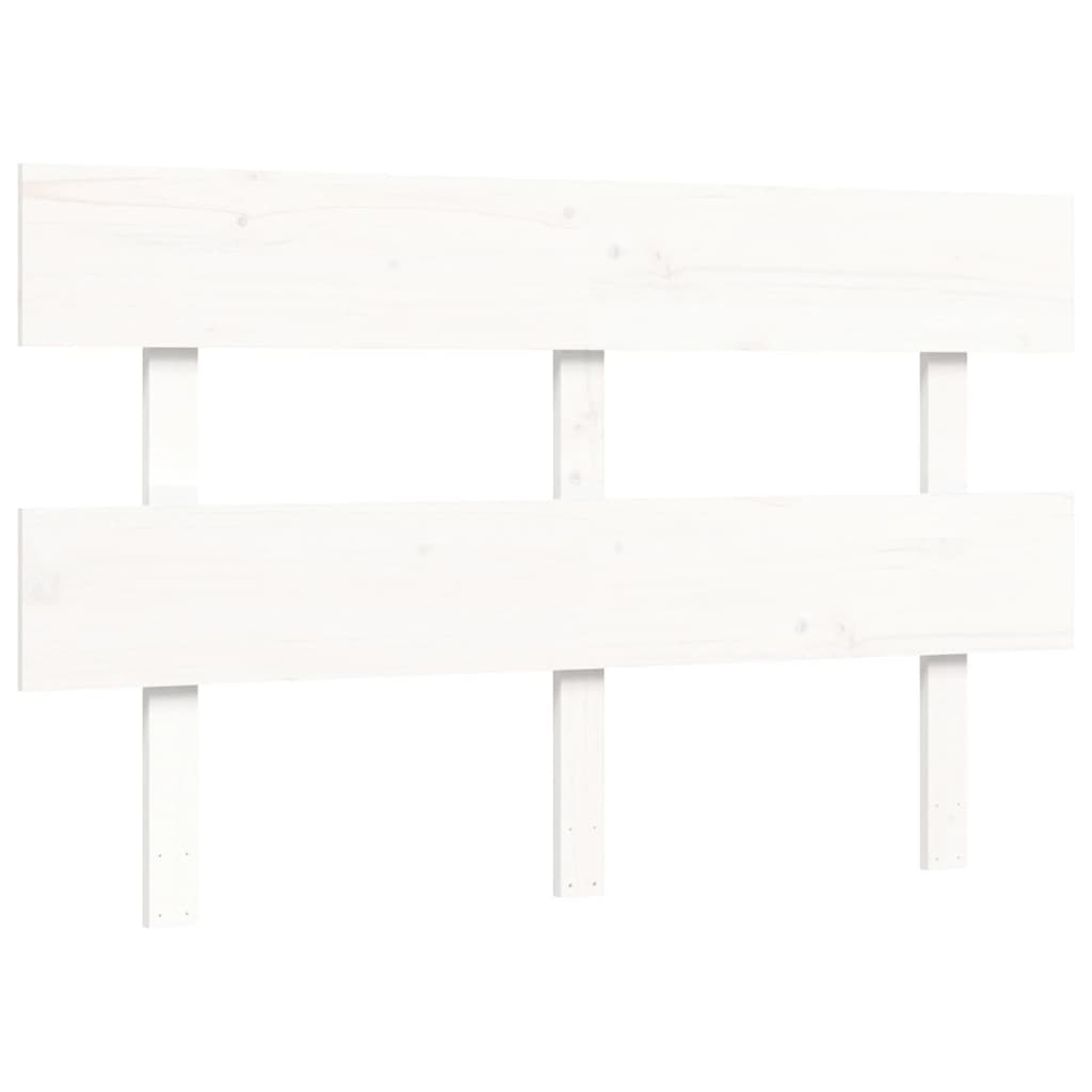 vidaXL Bed Frame without Mattress White 140x190 cm Solid Wood Pine