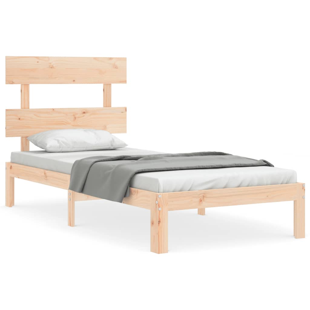 vidaXL Bed Frame without Mattress 90x200 cm Solid Wood Pine