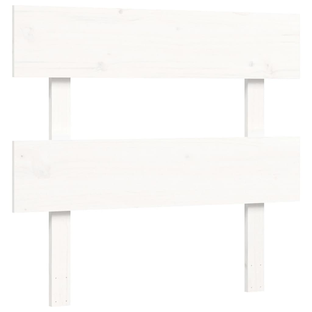 Bed Frame without Mattress White 90x200 cm Solid Wood Pine