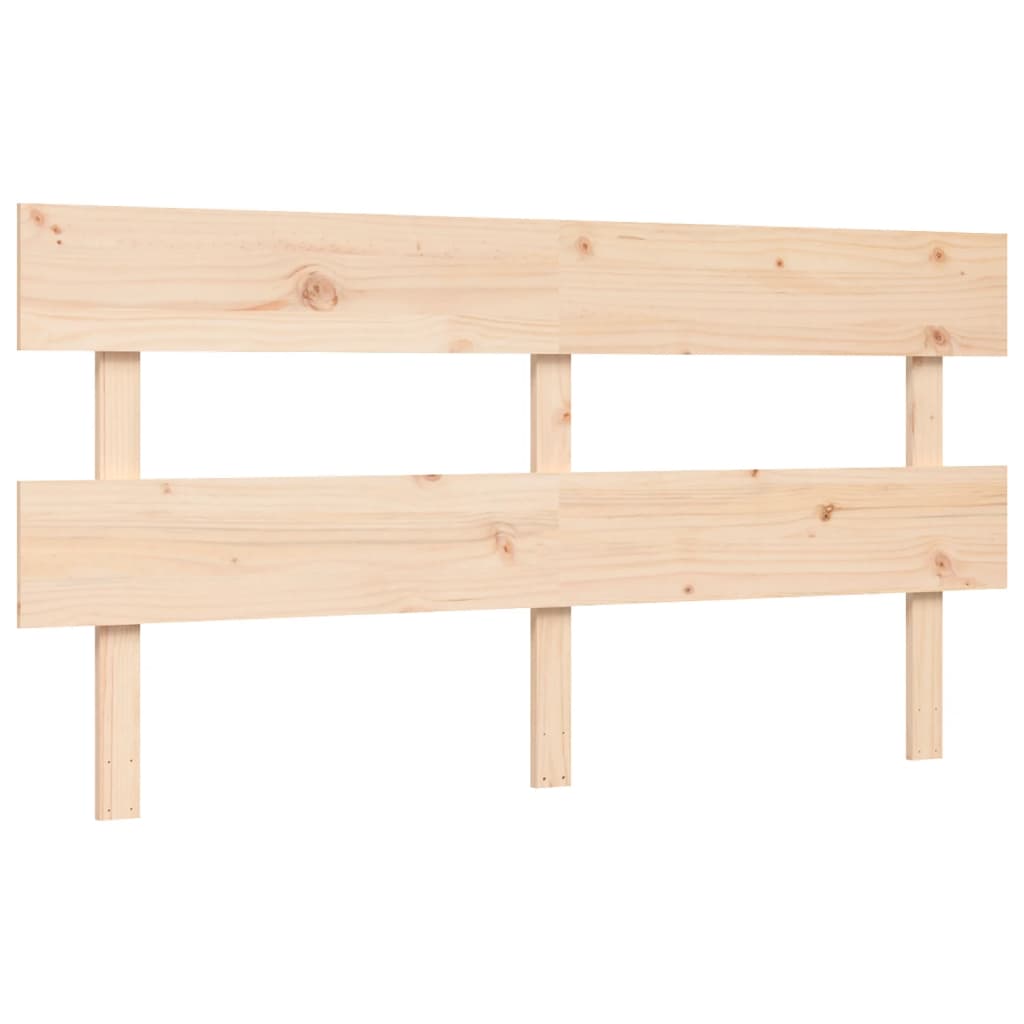 vidaXL Bed Frame without Mattress King Size Solid Wood Pine