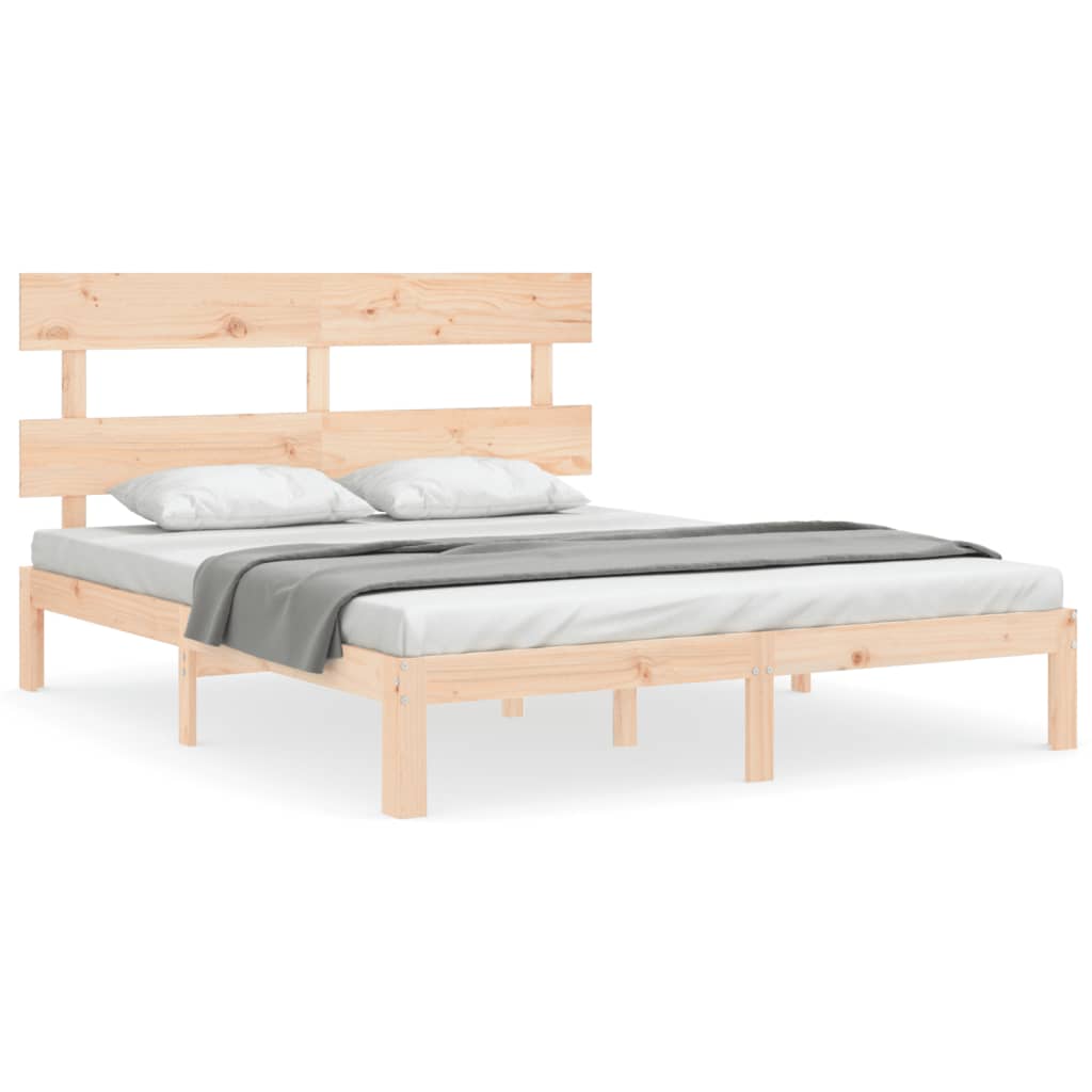 vidaXL Bed Frame without Mattress 160x200 cm Solid Wood Pine