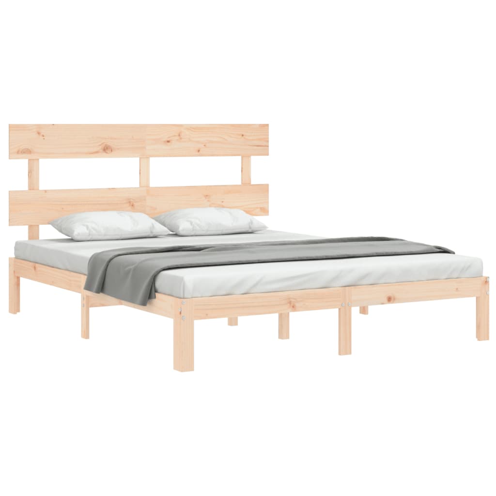 vidaXL Bed Frame without Mattress 160x200 cm Solid Wood Pine