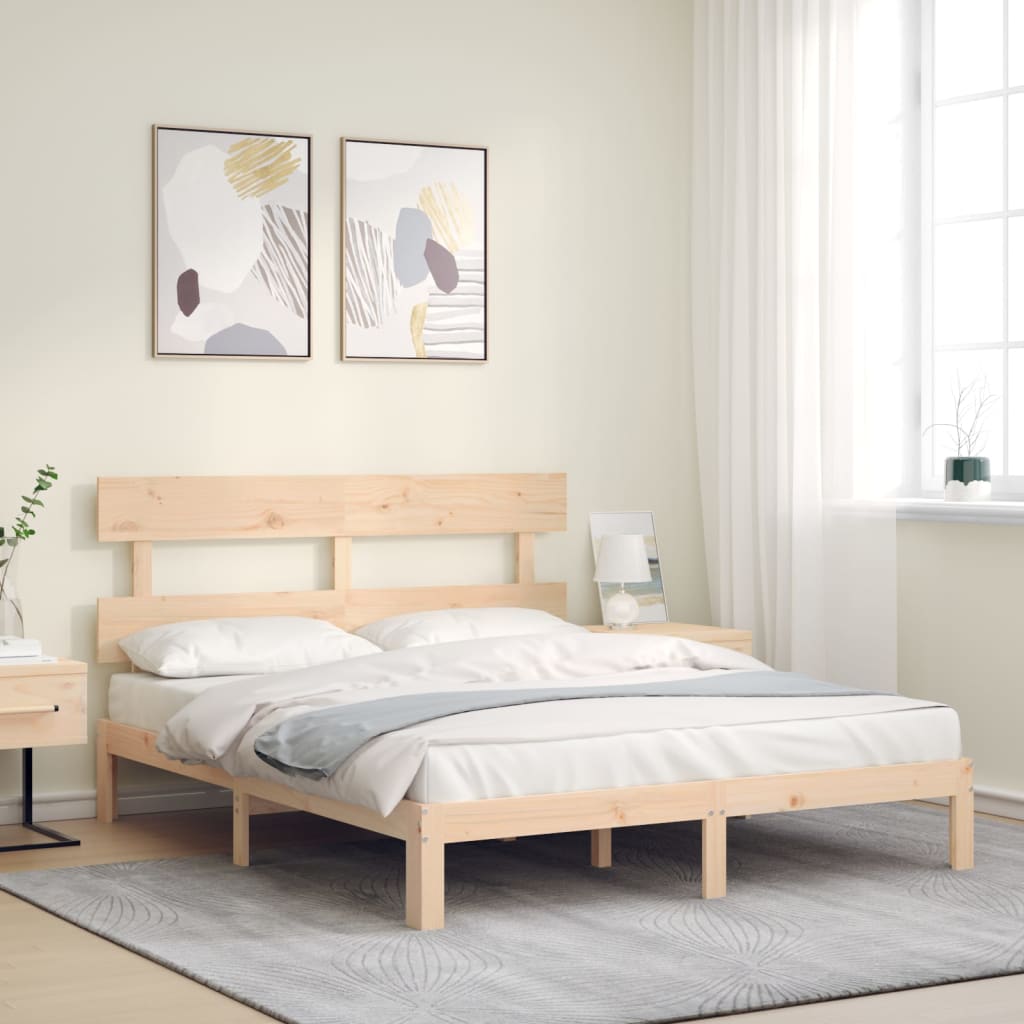 vidaXL Bed Frame without Mattress 160x200 cm Solid Wood Pine