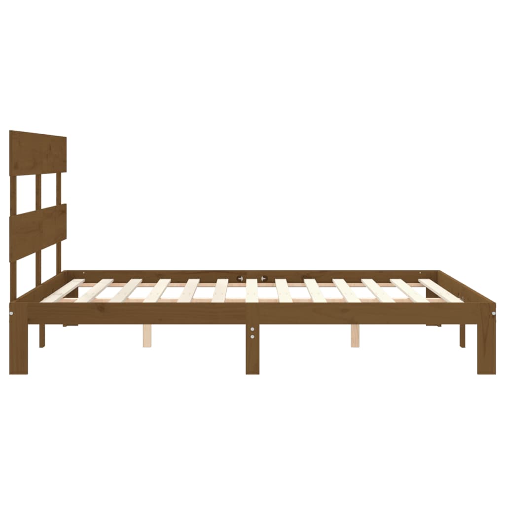 vidaXL Bed Frame without Mattress Honey Brown 160x200 cm Solid Wood Pine