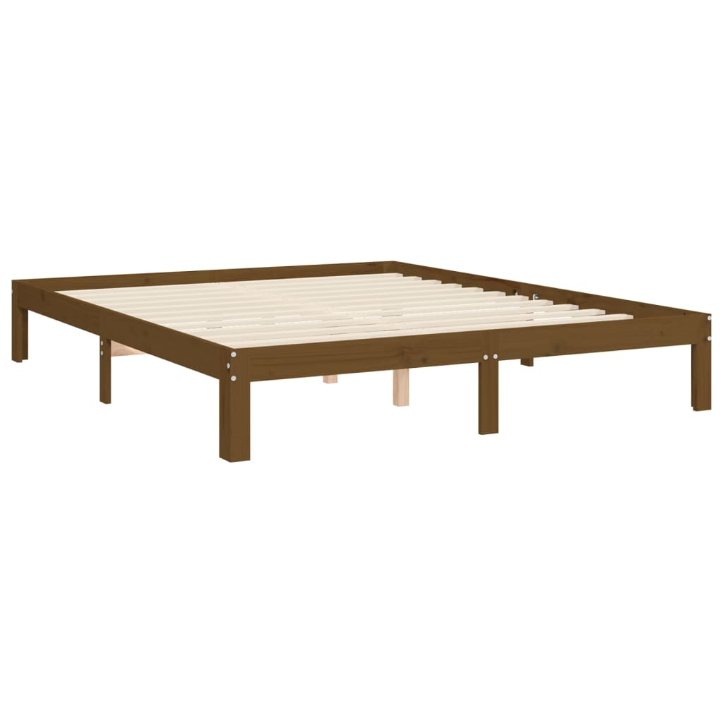 vidaXL Bed Frame without Mattress Honey Brown 160x200 cm Solid Wood Pine