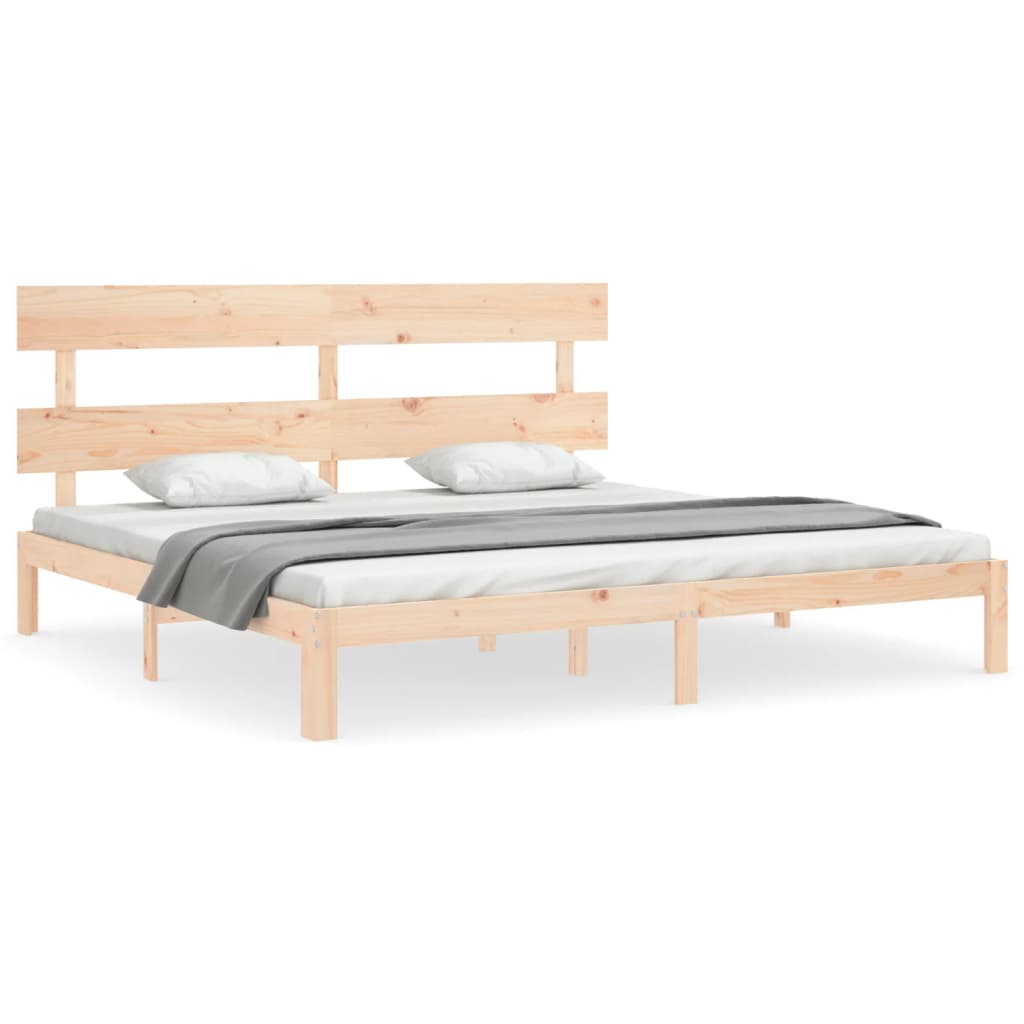 vidaXL Bed Frame without Mattress 200x200 cm Solid Wood Pine