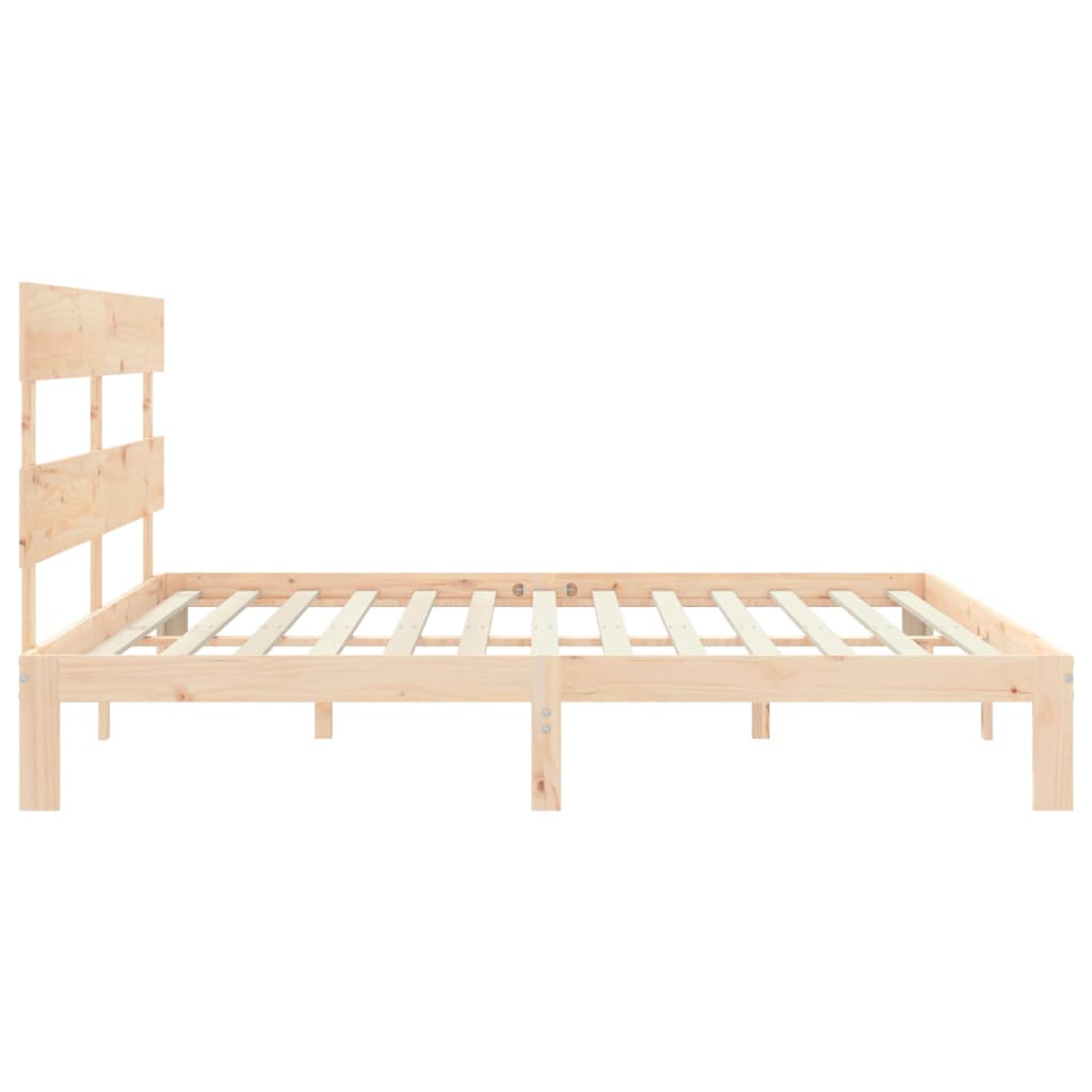 vidaXL Bed Frame without Mattress 200x200 cm Solid Wood Pine