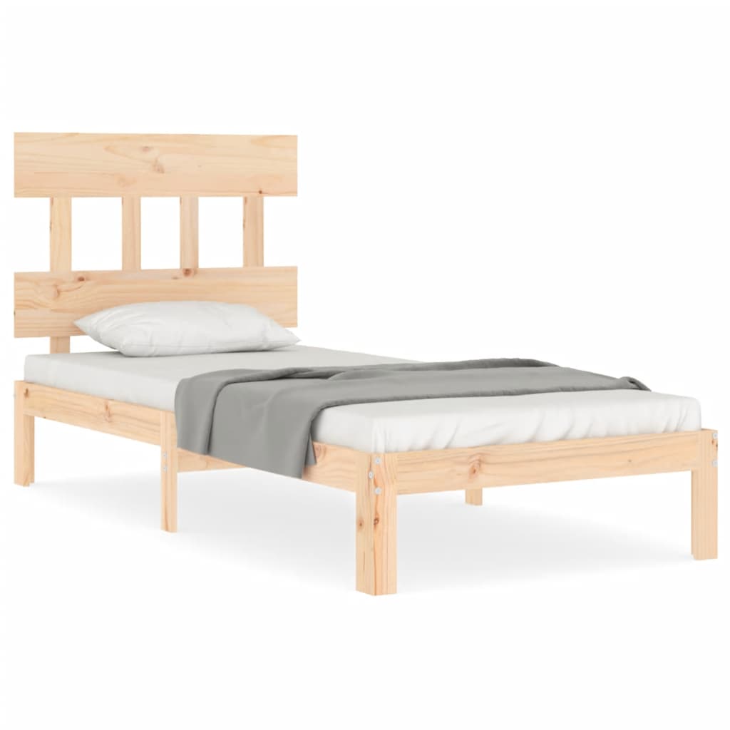 vidaXL Bed Frame without Mattress 90x200 cm Solid Wood Pine