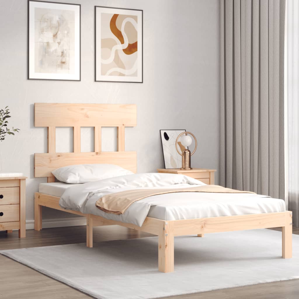 vidaXL Bed Frame without Mattress 90x200 cm Solid Wood Pine