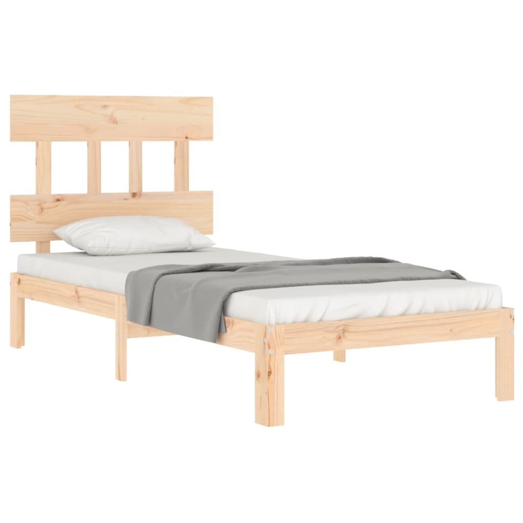 vidaXL Bed Frame without Mattress 90x200 cm Solid Wood Pine