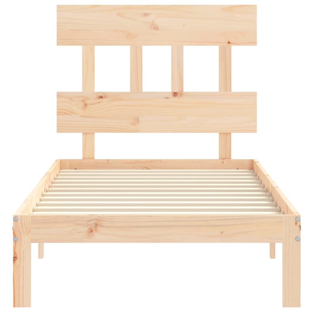 vidaXL Bed Frame without Mattress 90x200 cm Solid Wood Pine