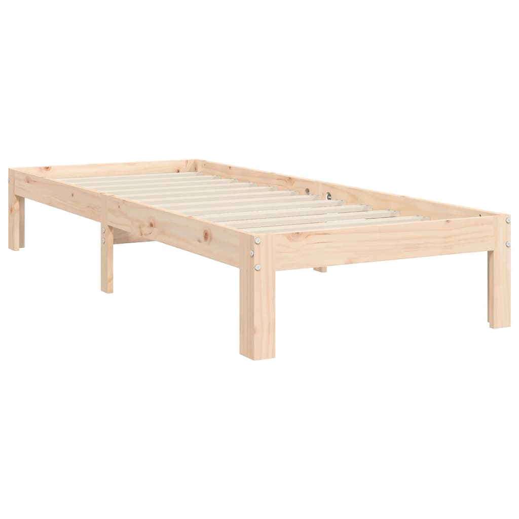 vidaXL Bed Frame without Mattress 90x200 cm Solid Wood Pine