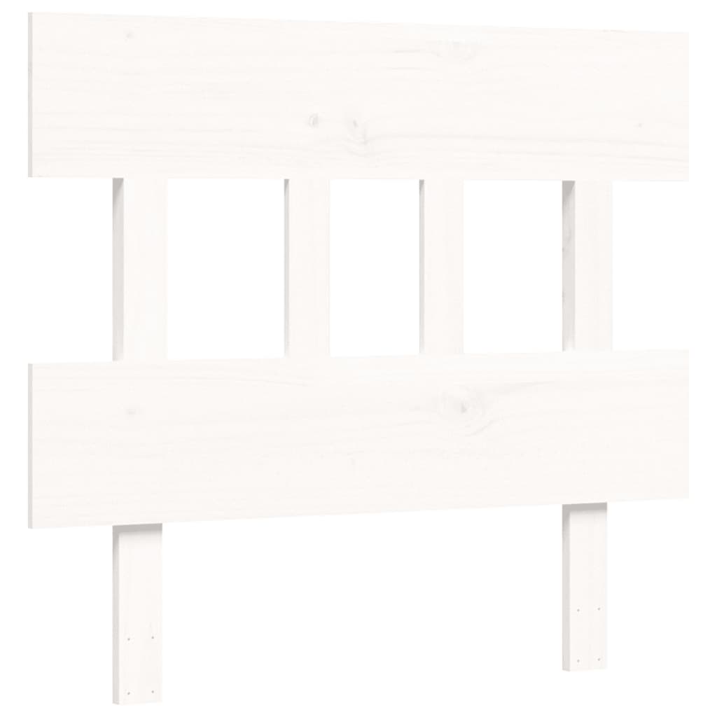 vidaXL Bed Frame without Mattress White 90x200 cm Solid Wood Pine