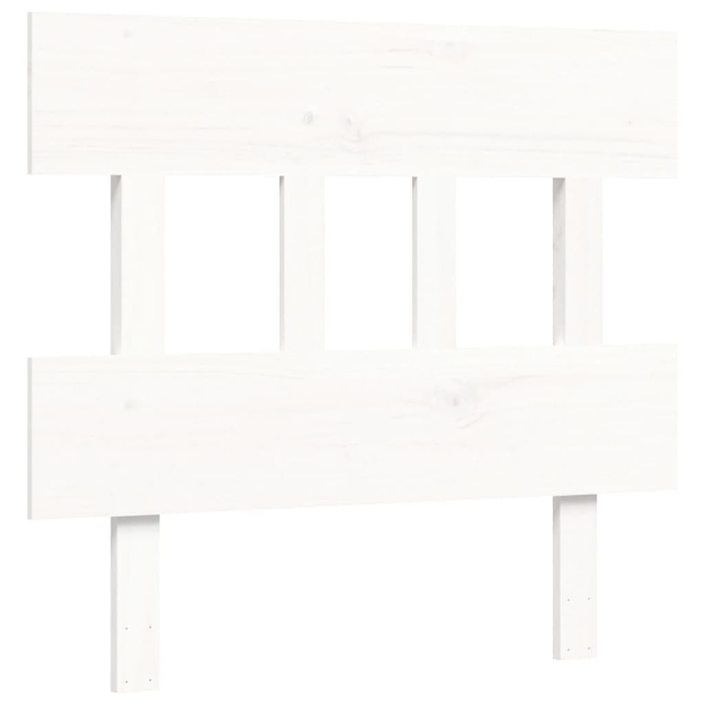 vidaXL Bed Frame without Mattress White 100x200 cm Solid Wood Pine